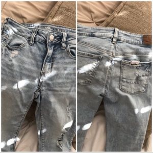 👖 AE LIGHT WASH SKINNY JEANS 👖